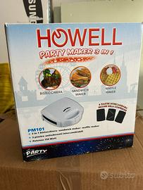 Howell 3 in 1 (bistecchiera, sandwich, waffle)