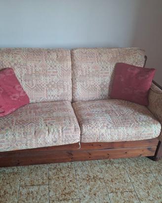 Divano letto in legno