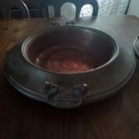 braciere  in rame e ottone
