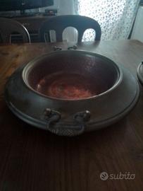 braciere  in rame e ottone