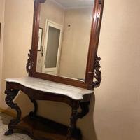 CONSOLLE E SPECCHIERA DELL'800