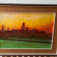 Dipinto Olio su Tela Genio Pontieri