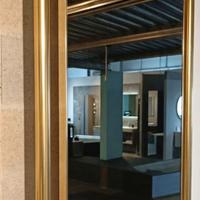 Specchiera vintage -Ottone e avorio (120x105)