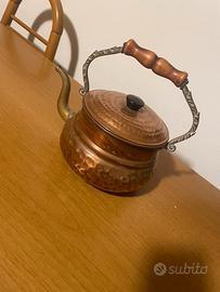 Teiera in rame h 23 cm x 26 cm