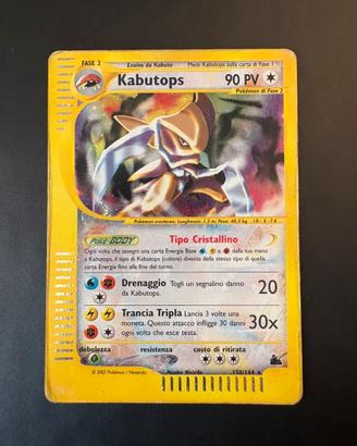 Kabutops skyridge 150/144 cristallino pokemon