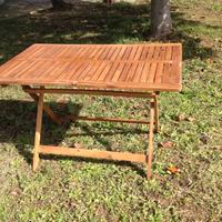 STOCK Tavolo in legno pieghevole 115cm x 73 cm