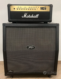 Marshall MG100FX e Cassa peavey 4x10