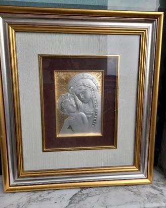 Quadro arredo in argento