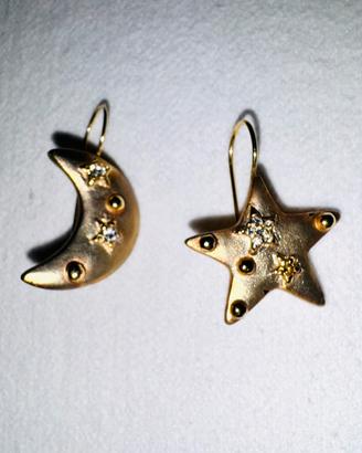 Orecchini sole luna