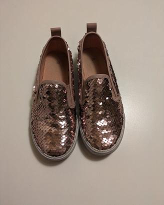 Scarpe Slip-on gira e brilla bambina