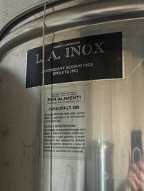 Botti in acciaio inox:  500L, 600L