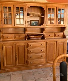 Mobile / Tinello in legno puro in rovere