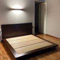 Letto matrimoniale 160x200 stile giapponese legno