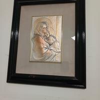 Quadro Madonna  in argento 