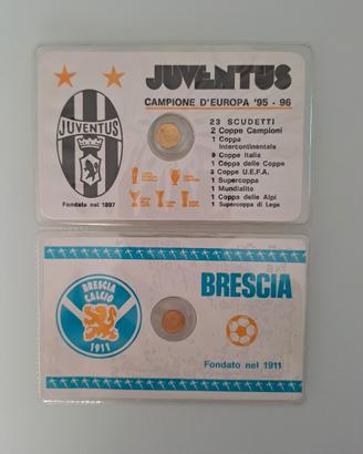 tessera con moneta celebrativa