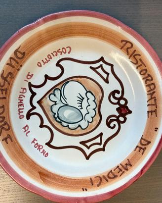 Piatto Buon Ricordo Rist. De Medici Düsseldorf