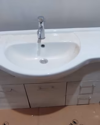 Mobile bagno sospeso effetto legno 