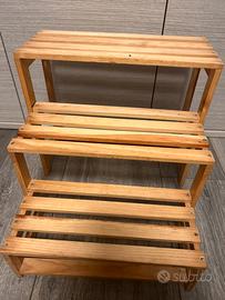 Scaletta pieghevole in legno x cani