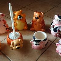 PORTASCOPINI bagno in ceramica 