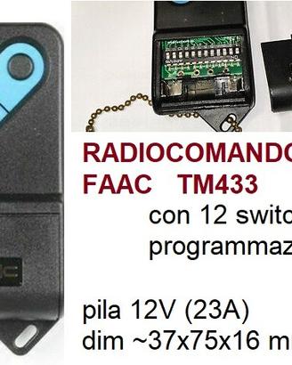 Radiocomando faac tm433
