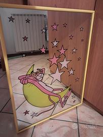 Quadro vintage originale pantera rosa anni 80