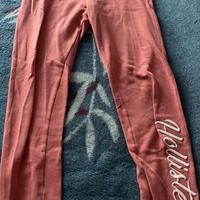 Pantalone felpato tuta Rosa Hollister tg XS