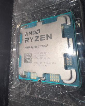 AMD Ryzen 5 7500F AM5 6 Core 12 Thread – 5.0 GHz