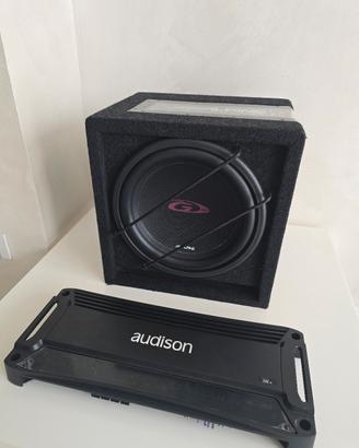Impianto Audio Auto Audison SR5 + Subwoofer Alpine