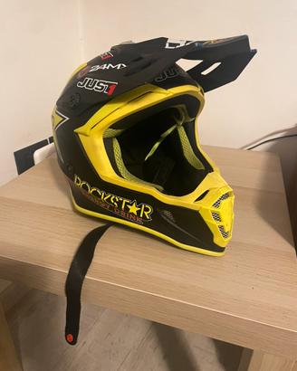 Casco motocross-enduro just one taglia l