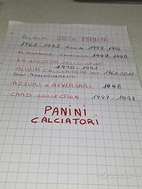 panini album calciatori