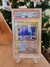 Pokemon Dragonair PSA 10 18/102 Set Base Rara Prim