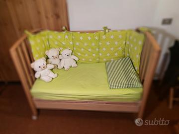 LETTO LETTINO CULLA BIMBO CON CASSETTO+ACCESSORI