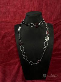 Collana Fossil in acciaio