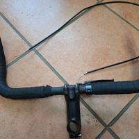 Manubrio bicicletta scatto fisso e sella