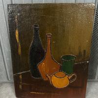 Quadro ad olio con disegno preparatorio