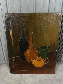 Quadro ad olio con disegno preparatorio