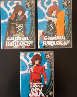 DVD film cofanetti serie TV Capitan Harlock. 