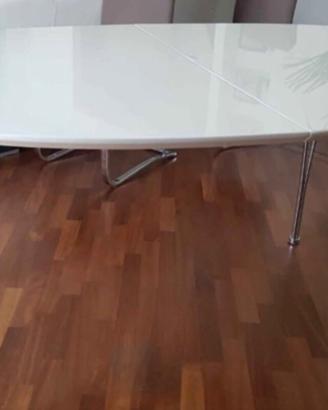 Tavolo Tomasucci laccato bianco ovale