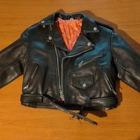 Chiodo vera pelle bambino/a