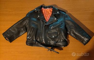 Chiodo vera pelle bambino/a