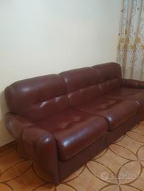 DIVANO  / LETTO  PELLE  3P
