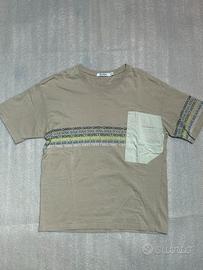 T-shirt ragazzo tg12/13 anni manica corta beige