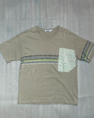 T-shirt ragazzo tg12/13 anni manica corta beige