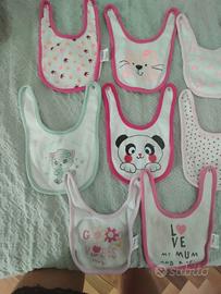 set bavaglini neonato 