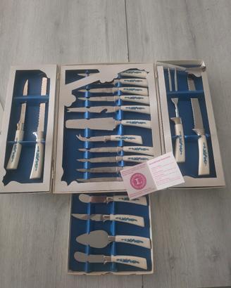 Set coltelli vintage 19 pezzi  "Golden  prestige" 