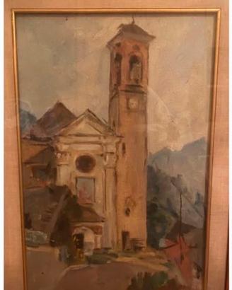 originale olio su tela firmato e datato S.A.R 61
