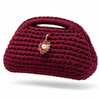 Clutch rubino borsa fatta a mano