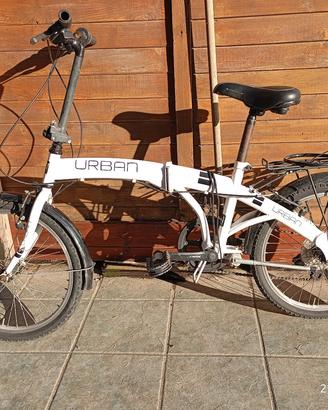 Bici pieghevole Urban bianca 