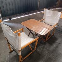 tavolino e due sedie da esterno 