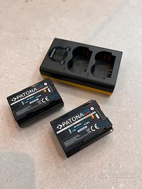 Caricabatterie piu batterie Fujifilm